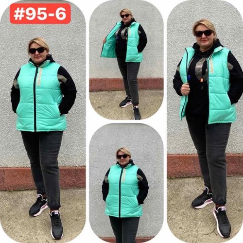 Жилетка Romeo life (52-62) 95-6 l.green (деми) Romeo life 95-6 l.green