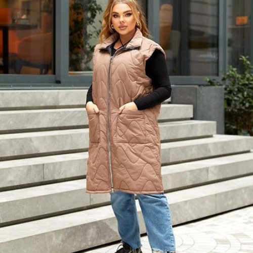 Жилетка Romeo life (44-54) RL677 beige (деми) Romeo life RL677 beige