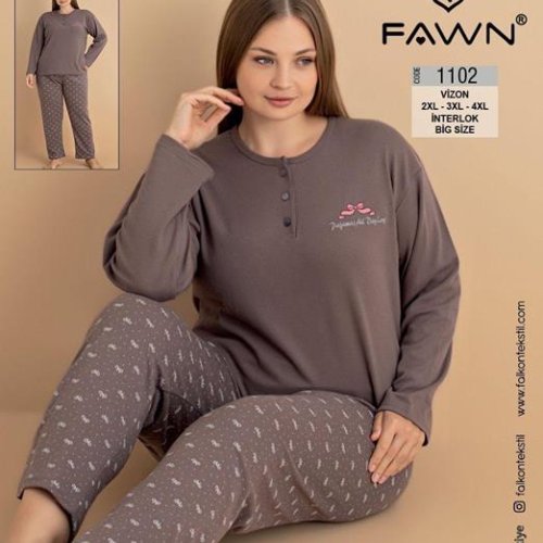 Пижама Romeo life (54-58) 1102 brown (деми) Romeo life 1102 brown