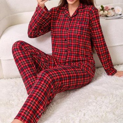 Пижама Romeo life (M-3XL) 70186 red (зима) Romeo life 70186 red