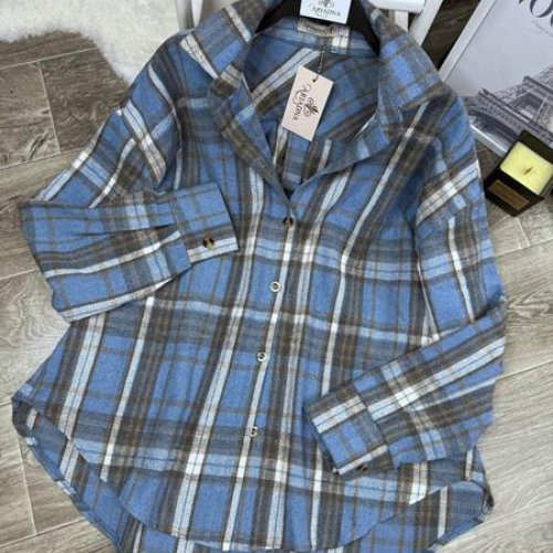 Рубашка Arina (42-52) 8075 l.blue (деми) Arina 8075 l.blue