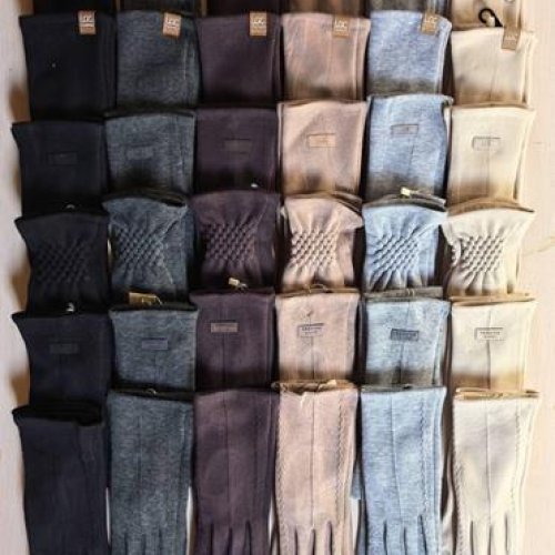 Перчатки Anjela (6.5-8.5) 1-21 mix полоса (зима) Anjela 1-21 mix полоса