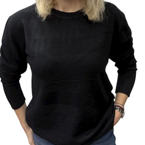 Свитер Elena&Vika (46-54) 25221-1 black (деми) Elena&Vika 25221-1 black