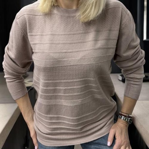 Свитер Elena&Vika (46-54) 25222 d.beige (деми) Elena&Vika 25222 d.beige