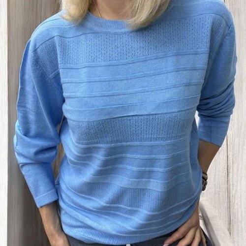 Свитер Elena&Vika (46-54) 25222 l.blue (деми) Elena&Vika 25222 l.blue