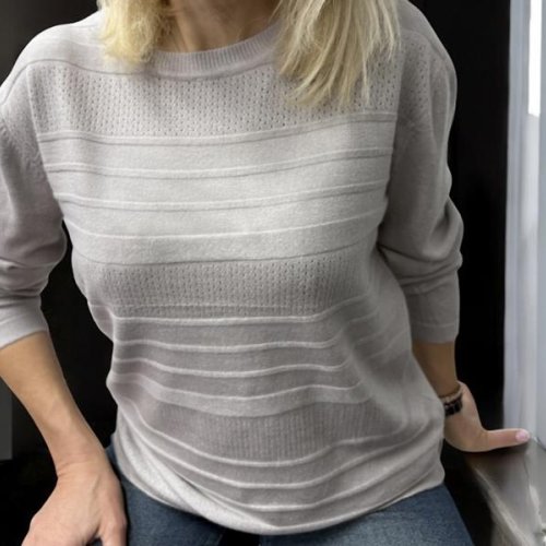 Свитер Elena&Vika (46-54) 25222 l.grey (деми) Elena&Vika 25222 l.grey