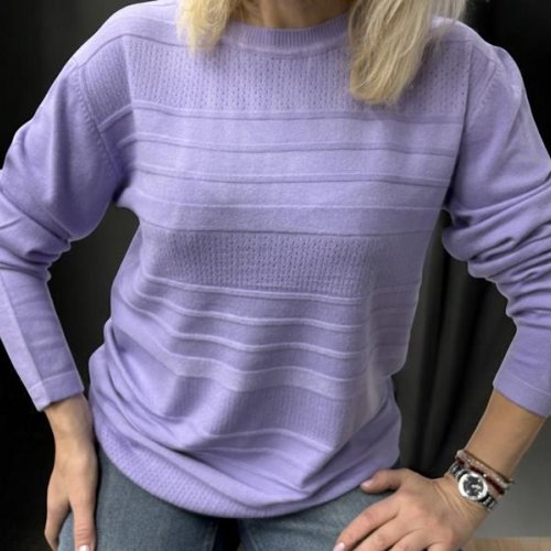 Свитер Elena&Vika (46-54) 25222 lilac (деми) Elena&Vika 25222 lilac