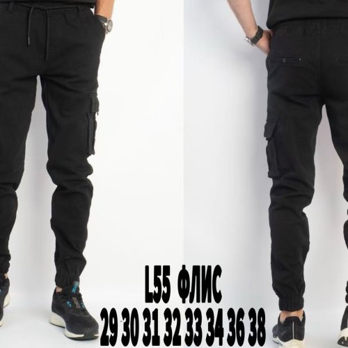 Джинсы God Baron (29-38) L55 black (зима) God Baron L55 black