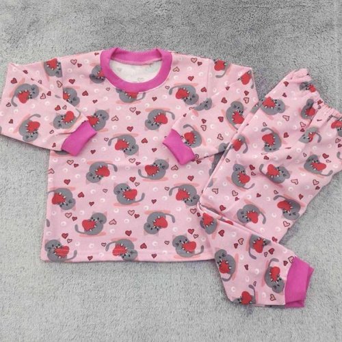 Пижама Boys&Girls (28-34) BG493 pink (зима) Boys&Girls BG493 pink