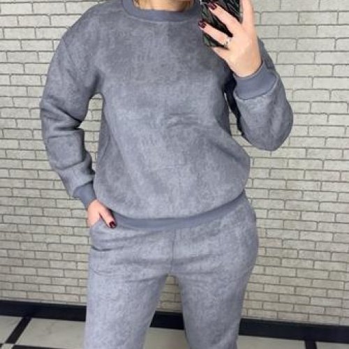 Костюм спорт Valentina (50-56) 085-1 grey (зима) Valentina 085-1 grey