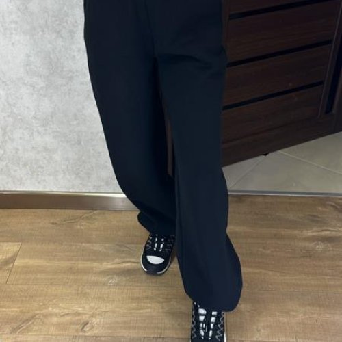 Штаны спорт Valentina (42-56) 302-2 black (зима) Valentina 302-2 black