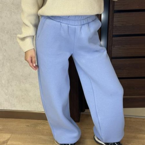 Штаны спорт Valentina (42-56) 302-2 l.blue (зима) Valentina 302-2 l.blue