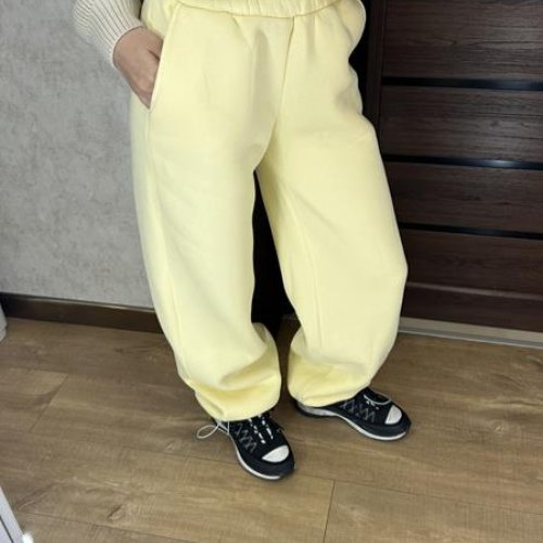 Штаны спорт Valentina (42-56) 302-2 yellow (зима) Valentina 302-2 yellow