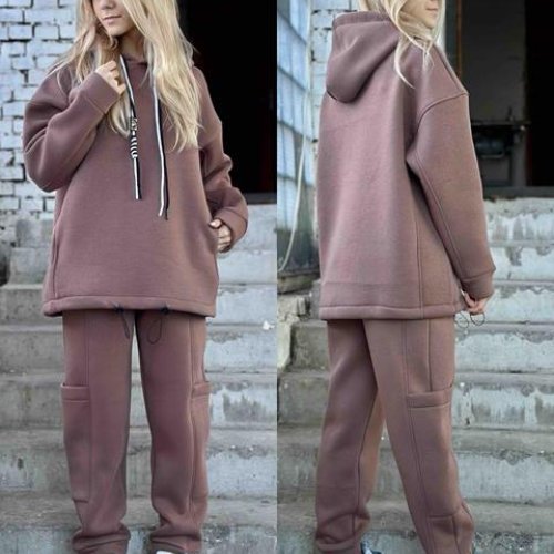 Костюм спорт Karolina (32-42) KR323 brown (зима) Karolina KR323 brown