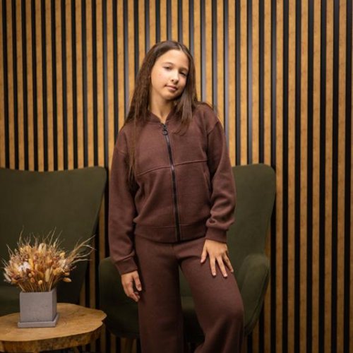 Костюм спорт SunnyTot (128-158) 1518 brown (зима) SunnyTot 1518 brown