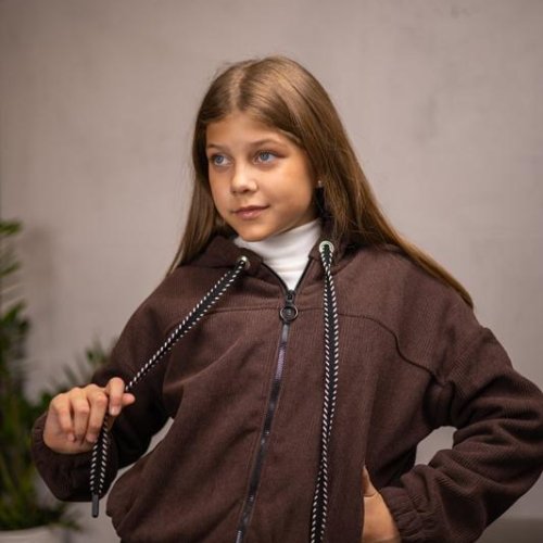 Кофта спорт SunnyTot (128-158) 1538 brown (зима) SunnyTot 1538 brown