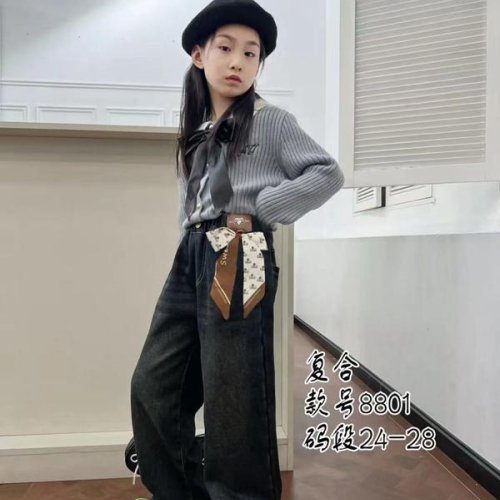 Джинсы SunnyTot (6-10) 8801 black (зима) SunnyTot 8801 black