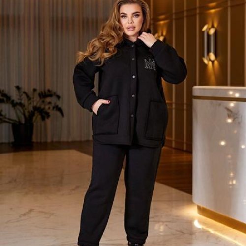 Костюм спорт BAT (50-60) 94-1 black (зима) BAT 94-1 black