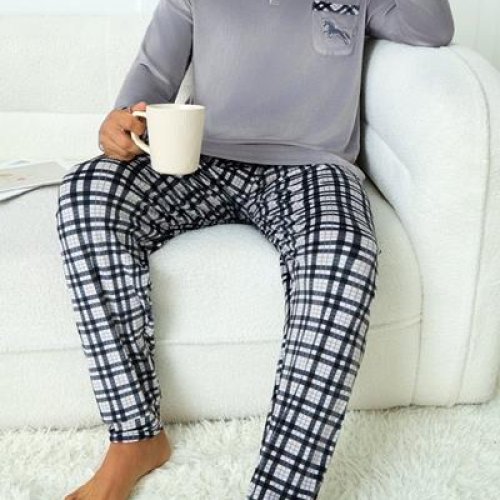 Пижама Fili Wear (M-3XL) 70147 grey (зима) Fili Wear 70147 grey