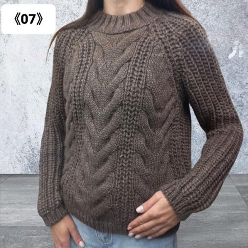 Свитер Julia (one size) 07 brown (зима) Julia 07 brown