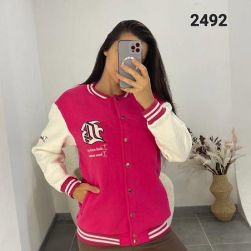 Куртка FSN (42-48) 2492 pink (деми) FSN 2492 pink