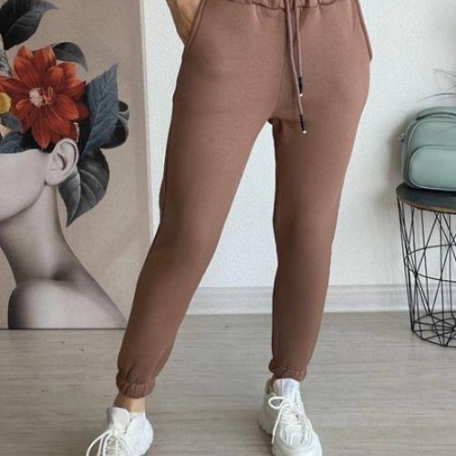 Штаны спорт FSN (42-48) 7446 brown (зима) FSN 7446 brown