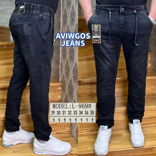 Джинсы God Baron (29-38) L-969 black (деми) God Baron L-969 black