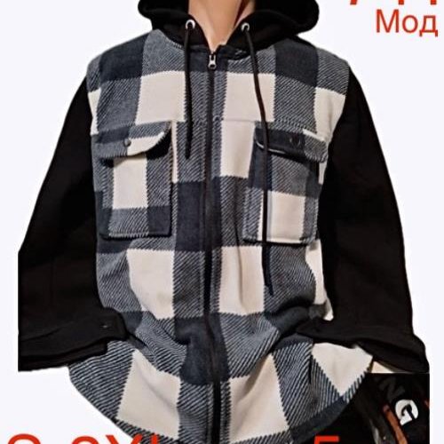 Рубашка Надийка (S-2XL) ND178-741 grey (зима) Надийка ND178-741 grey