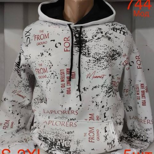 Худи Надийка (S-2XL) ND180-744 white (зима) Надийка ND180-744 white