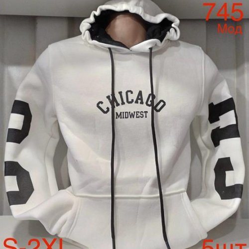 Худи Надийка (S-2XL) ND195-745 white (зима) Надийка ND195-745 white