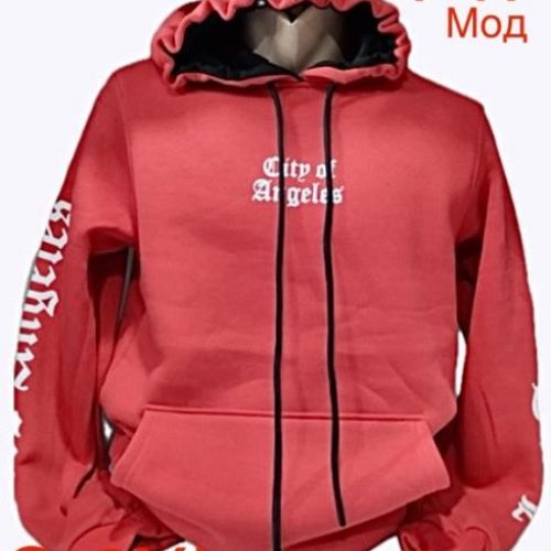 Худи Надийка (S-2XL) ND197-747 red (зима) Надийка ND197-747 red