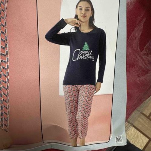 Пижама HomeWear (S-2XL) 12951 navy (зима) HomeWear 12951 navy