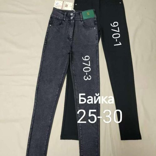 Джинсы Immei (25-30) 970-1 black (зима) Immei 970-1 black