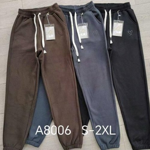 Штаны спорт Giang (S-2XL) G104-A8006 black (зима) Giang G104-A8006 black