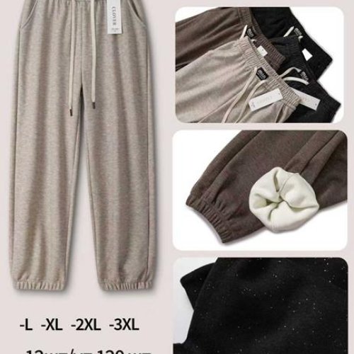 Штаны спорт Giang (L-3XL) G143-4981 mix (зима) Giang G143-4981 mix