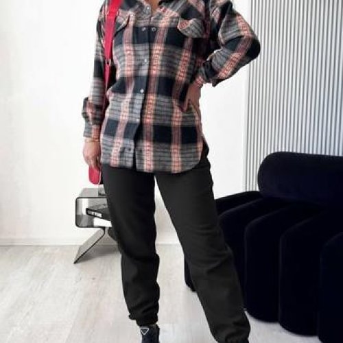 Костюм спорт Modnulya (S-3XL) 3063 black-peach (деми) Modnulya 3063 black-peach