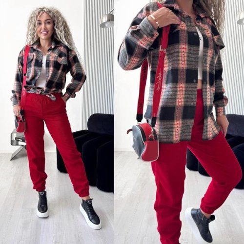 Костюм спорт Modnulya (S-3XL) 3063 red (деми) Modnulya 3063 red