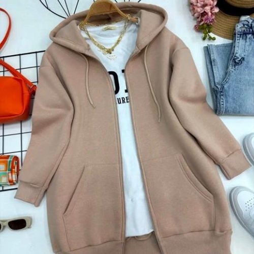 Кофта спорт Modnulya (42-48) 7050 beige (зима) Modnulya 7050 beige