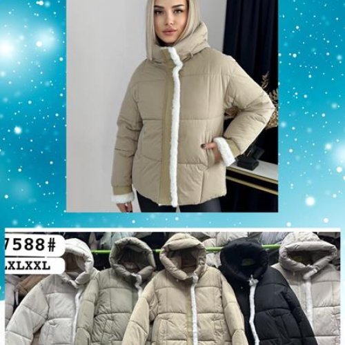 Куртка Dorimodes (42-48) K7588 beige (зима) Dorimodes K7588 beige