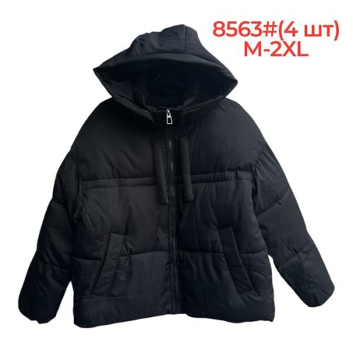 Куртка Katty (M-2XL) 8563 black (зима) Katty 8563 black
