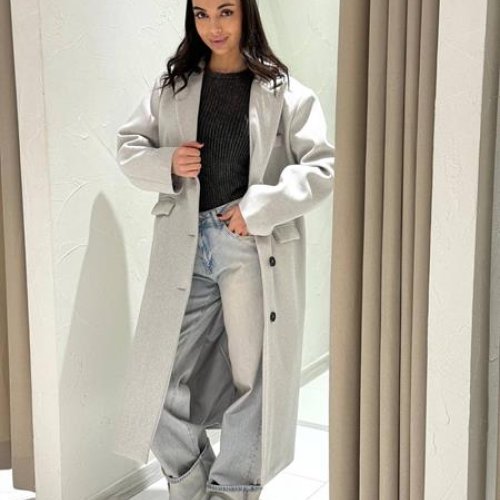 Пальто i8denim Women (S-L) TB118 l.grey (деми) i8denim Women TB118 l.grey