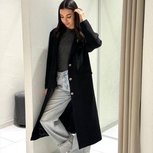 Пальто i8denim Women (S-L) TB120 black (деми) i8denim Women TB120 black