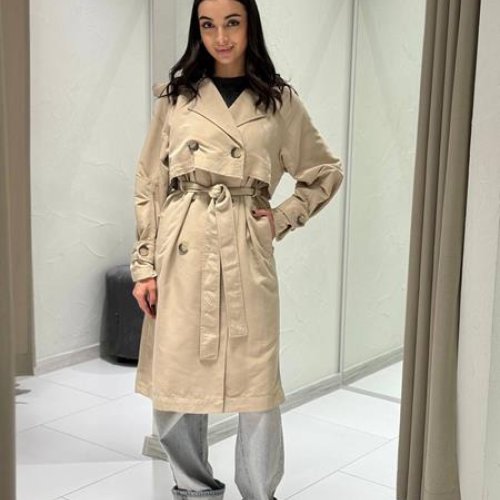 Пальто i8denim Women (S-L) TB121 beige (деми) i8denim Women TB121 beige