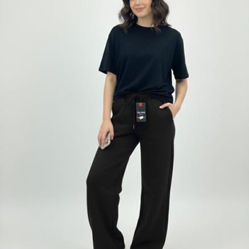 Штаны спорт Newe (S-L) NW733 black (зима) Newe NW733 black