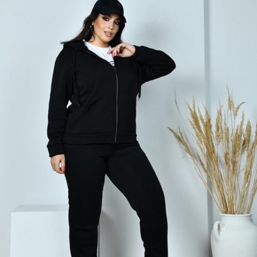 Костюм спорт Shon (52-58) S1455 black (зима) Shon S1455 black