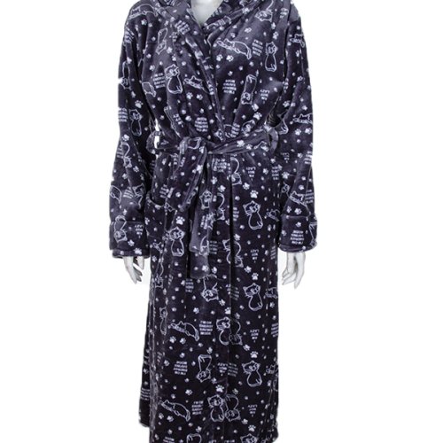 Халат Banko (XL-3XL) O00-16 grey (зима) Banko O00-16 grey