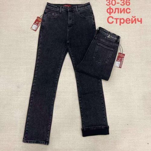 Джинсы Vanver (30-36) D82127 black (зима) Vanver D82127 black