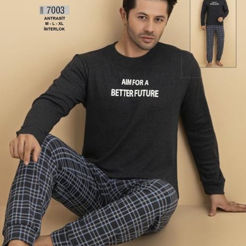 Пижама Vehuiah (M-XL) 7003 d.grey (деми) Vehuiah 7003 d.grey