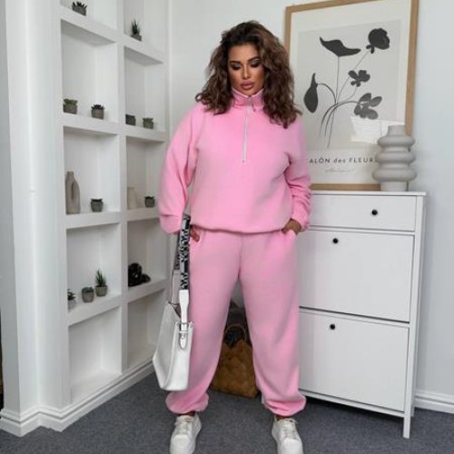 Костюм спорт Femzone (42-52) 1146 pink (зима) Femzone 1146 pink