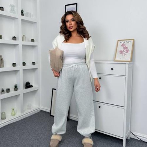 Штаны спорт Femzone (42-48) 1150 l.grey (зима) Femzone 1150 l.grey